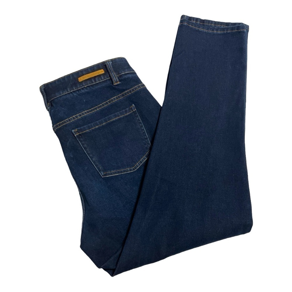 Soft Surroundings Womens Ultimate
Denim Relaxed
Jeans PM Blue Pull On Straight